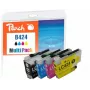 Peach PI500-389 Multipack de tinta compatível para Brother LC-424, 4 cores