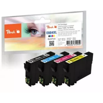 Peach PI200-988 cartucho de tinta 3 unid. original High (XL) Yield preto, ciano, magenta, amarelo