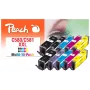 Peach PI100-437 cartucho de tinta 10 unid. compatível extra (super) alto alcance preto, ciano, magenta, azul fotográfico, amarelo