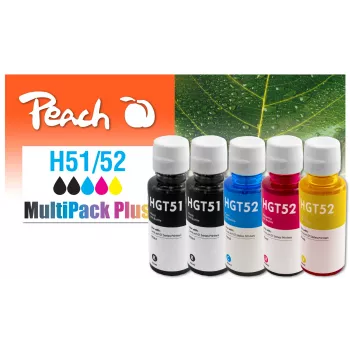 Peach 321285 cartucho de tinta 5 unid. compatível alcance padrão preto, ciano, magenta, amarelo