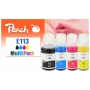 Peach 321322 cartucho de tinta 4 unid. compatível alcance padrão preto, ciano, magenta, amarelo