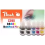 Peach 321339 cartucho de tinta 5 unid. compatível alcance padrão preto, ciano, magenta, amarelo