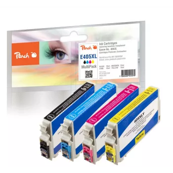 Peach PI200-908 cartucho de tinta 4 unid. compatível High (XL) Yield preto, ciano, magenta, amarelo