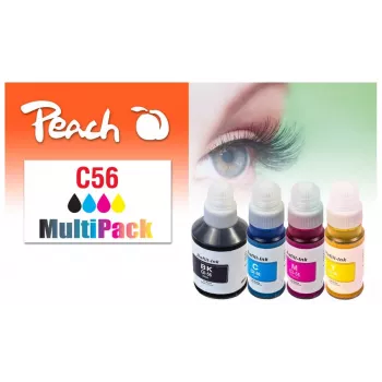 Cartucho de tinta Peach 321697 4 unid. compatível rendimento padrão preto, ciano, magenta, amarelo