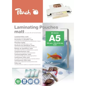 Películas de plastificação Peach S-PP580-30, 100 unid.
