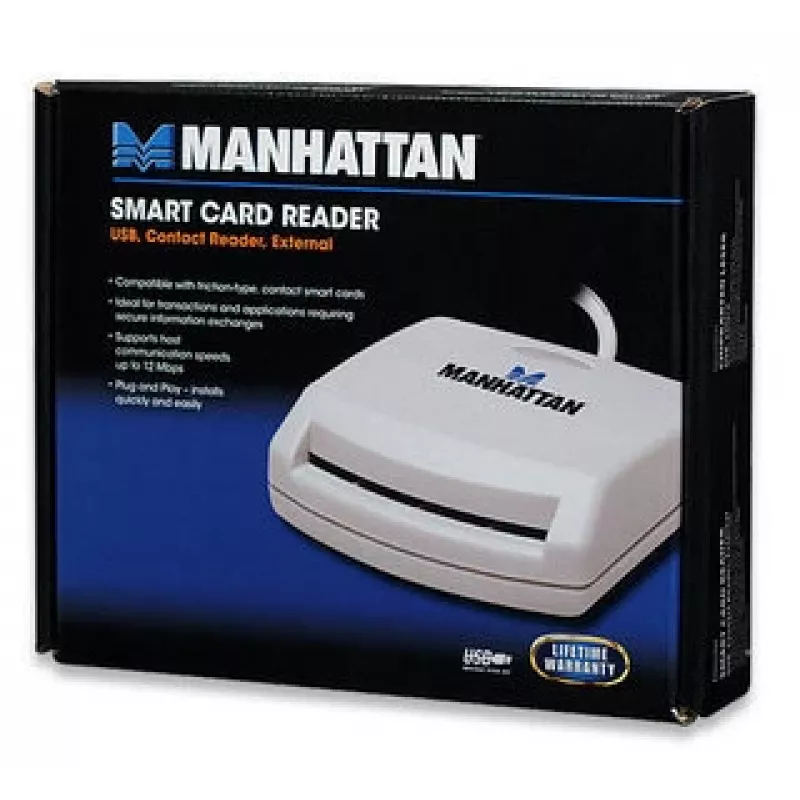 Leitor de cartões inteligentes Manhattan 172844 USB 1.1 branco