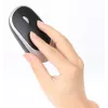 Recetor nano USB-A único Manhattan para ambos, teclado sem fios de tamanho normal, rato ótico ambidestro com três botões e roda de deslocamento, 1200 dpi, prateado/preto