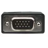 Cabo de monitor VGA Manhattan (com núcleos de ferrite), 1,8 m, preto, ficha macho para ficha macho, HD15