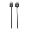 Cabo HDMI com Ethernet Manhattan (Ultra Thin), 4K@60Hz (Premium High Speed), 1 m, ficha macho para ficha macho, preto, Ultra HD 4K x 2K, totalmente blindado, contactos banhados a ouro, garantia vitalícia