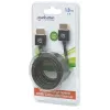 Cabo HDMI com Ethernet Manhattan (ultra fino), 4K@60Hz (Premium High Speed), 1,8 m, ficha macho para ficha macho, preto, Ultra HD 4K x 2K, totalmente blindado, contactos banhados a ouro, garantia vitalícia