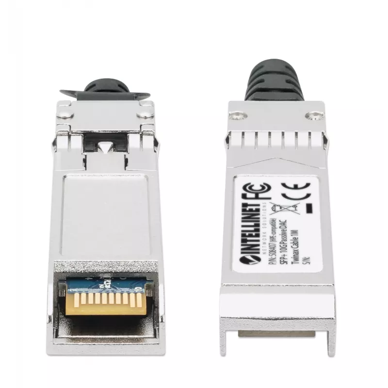 Intellinet Cabo Twinax de Cobre de Ligação Direta Passivo SFP+ 10G de 1m 30AWG Compatível com HP J9281B