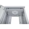 Armário de rede de 10 polegadas Intellinet - montagem na parede (padrão), 6HE, 300 mm de profundidade, cinzento, montado, máx. 60 kg, também adequado para utilização em secretária ou chão, profundidade útil 265 mm, porta de metal e vidro, painel traseiro, painéis laterais removíveis, peças para montagem na parede (por exemplo, parafusos/buchas) não incluídas