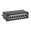 Intellinet Patch Panel, Cat6a, FTP, 8 Portas, Secretária, Blindado, Blocos LSA de Entrada Superior a 90°, Preto