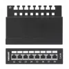 Intellinet Patch Panel, Cat6a, FTP, 8 Portas, Secretária, Blindado, Blocos LSA de Entrada Superior a 90°, Preto