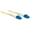 Intellinet Cabo de Patch de Fibra Ótica, OS2, LC/LC, 2 m, Amarelo, Duplex, Monomodo, 9/125 µm, LSZH, Fibra Ótica, Garantia Vitalícia