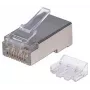 Intellinet Ficha Modular RJ45 Pro Line, Cat6A, STP, 3 Dentes, para Condutores Rígidos e Flexíveis, Contactos Banhados a Ouro de 50 µ, 70 Unid.