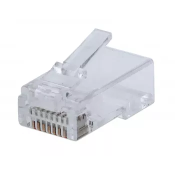 Intellinet 791090 Conector de Fio RJ45 Transparente