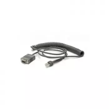 Zebra CBA-RF3-C09ZAR Cabo série preto 2,8 m RS232 DB9