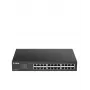 D-Link Switch Smart Managed Gigabit de 24 portas, Managed, L2, Gigabit Ethernet (10/100/1000), montagem em rack, 1U
