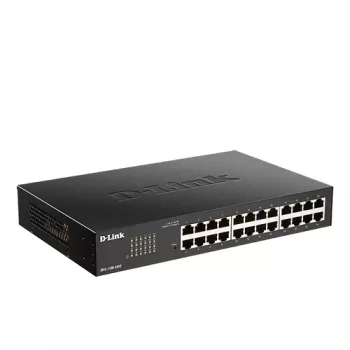 D-Link Switch Smart Managed Gigabit de 24 portas, Managed, L2, Gigabit Ethernet (10/100/1000), montagem em rack, 1U