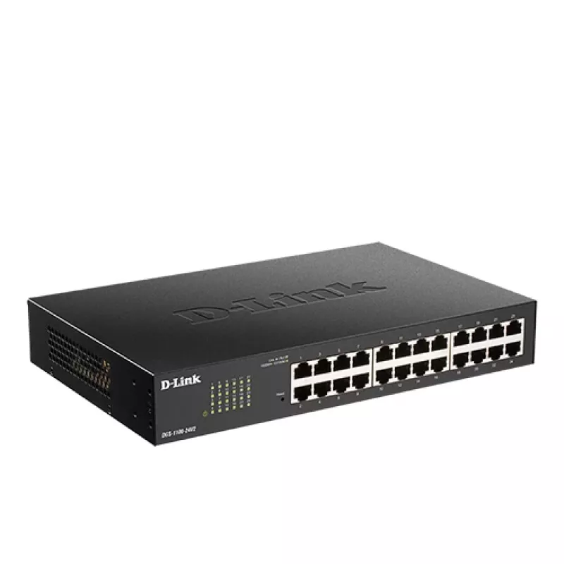 D-Link Switch Smart Managed Gigabit de 24 portas, Managed, L2, Gigabit Ethernet (10/100/1000), montagem em rack, 1U