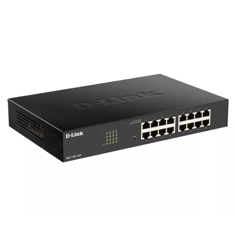D-Link Switch Smart Managed PoE Gigabit de 24 portas, Managed, L2, Gigabit Ethernet (10/100/1000), full duplex, Power over Ethernet (PoE), montagem em rack