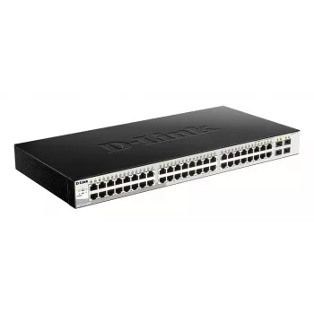 D-Link DGS-1210-52/ME Managed L2 Gigabit Ethernet (10/100/1000) 1U preto