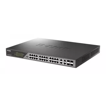 D-Link DSS-200G-28MPP Switch de rede Managed L2 Gigabit Ethernet (10/100/1000) Power over Ethernet (PoE) 1U cinzento