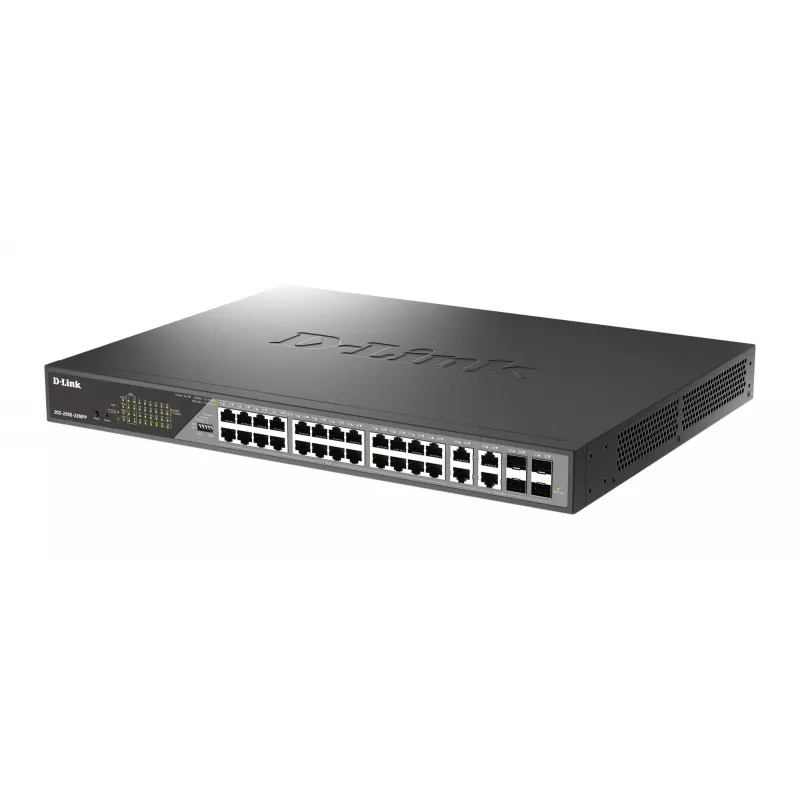 D-Link DSS-200G-28MPP Switch de rede Managed L2 Gigabit Ethernet (10/100/1000) Power over Ethernet (PoE) 1U cinzento