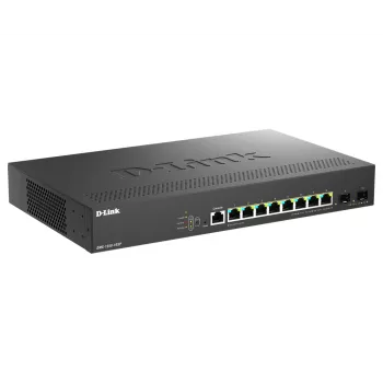 D-Link DMS-1250-10SP/E Switch de rede Managed 2.5G Ethernet (100/1000/2500) Power over Ethernet (PoE) preto