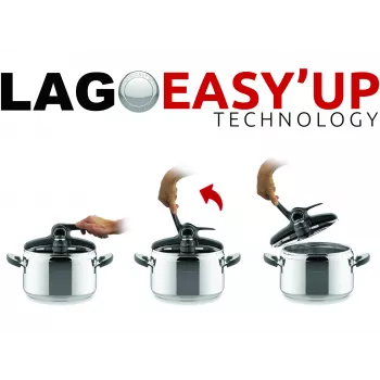 Lagostina Mia Lagoeasy'up 7 L aço inoxidável