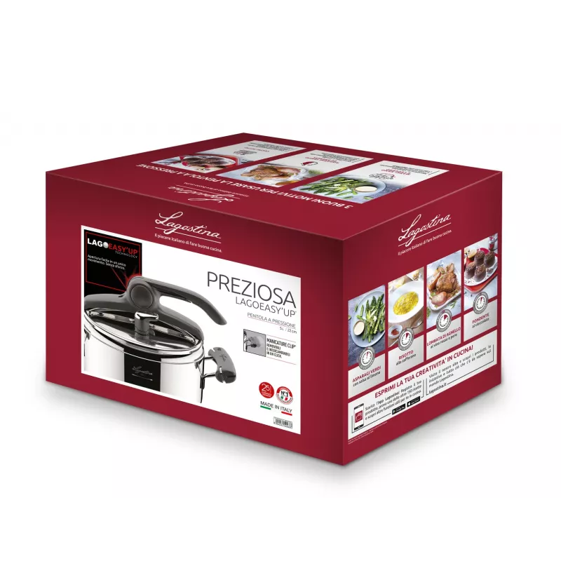 Lagostina Preziosa 012018010505 Panela de pressão 5 L aço inoxidável