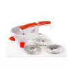 Ariete 261 Passì – Espremedor elétrico de legumes – 3 discos de aço inoxidável – adaptável a qualquer recipiente – 25 Watt – branco e laranja