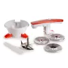 Ariete 261 Passì – Espremedor elétrico de legumes – 3 discos de aço inoxidável – adaptável a qualquer recipiente – 25 Watt – branco e laranja