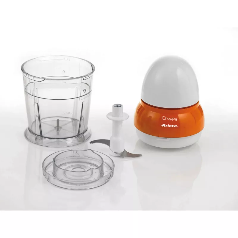 Ariete Choppy, 0,25 L, 4,22 kg, laranja, branco, aço inoxidável, 100 mm, 100 mm