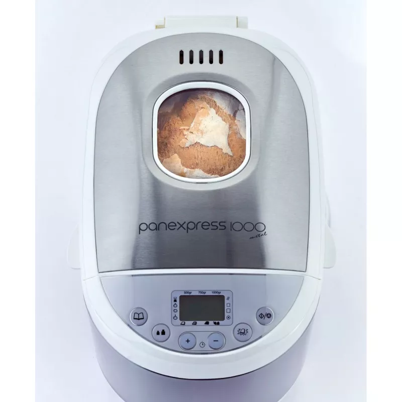 Ariete 133 Máquina de fazer pão - Panexpress 1000 Metal - Amassar, levedar e cozer - Pão caseiro - Pão sem glúten - 19 programas predefinidos
