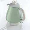 Ariete 2869 Chaleira Vintage, aço inoxidável, 1,7 l, desligamento automático, 2000 W, para água, chá e infusões de ervas, verde-pastel