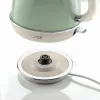 Ariete 2869 Chaleira Vintage, aço inoxidável, 1,7 l, desligamento automático, 2000 W, para água, chá e infusões de ervas, verde-pastel