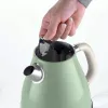Ariete 2869 Chaleira Vintage, aço inoxidável, 1,7 l, desligamento automático, 2000 W, para água, chá e infusões de ervas, verde-pastel
