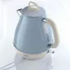 Ariete 2869 Chaleira Vintage, aço inoxidável, 1,7 L, desligamento automático, 2000 W, para água, chá e infusões de ervas, azul-pastel