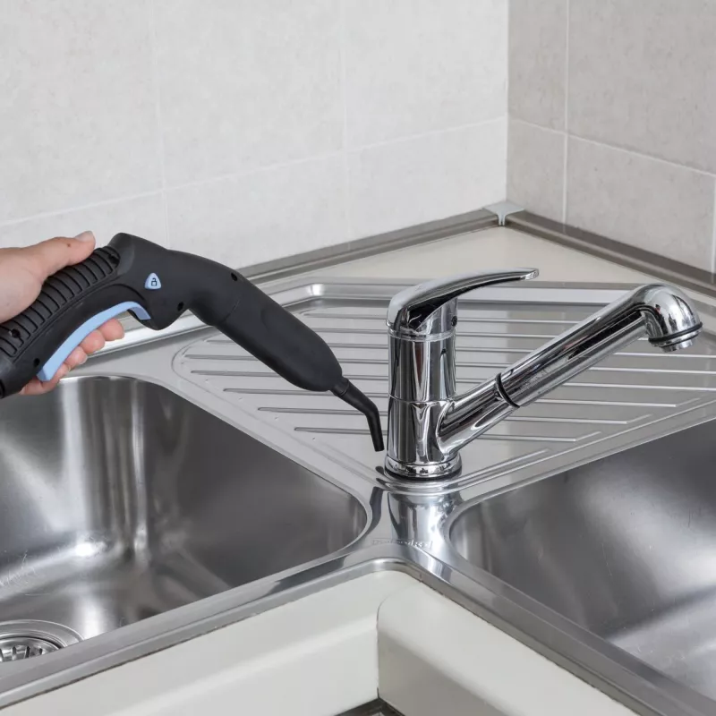Ariete 4147 XSteam no stop - Limpador a vapor multiusos com função de arrasto - pronto a vaporizar em 4 minutos - elimina 99,9 % dos germes e bactérias - conjunto de acessórios incluído
