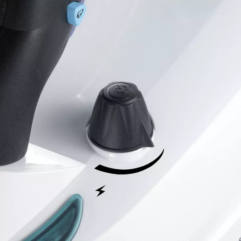Ariete 4147 XSteam no stop - Limpador a vapor multiusos com função de arrasto - pronto a vaporizar em 4 minutos - elimina 99,9 % dos germes e bactérias - conjunto de acessórios incluído