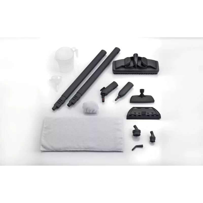 Ariete 4147 XSteam no stop - Limpador a vapor multiusos com função de arrasto - pronto a vaporizar em 4 minutos - elimina 99,9 % dos germes e bactérias - conjunto de acessórios incluído
