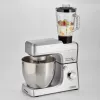 Ariete 1598 Gourmet Professional 7L Metal - Robot de cozinha planetário com liquidificadora - taça de aço inoxidável - 7 L - jarro de vidro - 1200 Watt - 6 velocidades