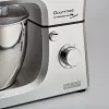 Ariete 1598 Gourmet Professional 7L Metal - Robot de cozinha planetário com liquidificadora - taça de aço inoxidável - 7 L - jarro de vidro - 1200 Watt - 6 velocidades
