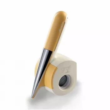 Ariete 457 Gratì Waterproof – Ralador elétrico à prova de água – Sem fios – Lavável sob água corrente – 2 rolos de aço inoxidável – branco e amarelo