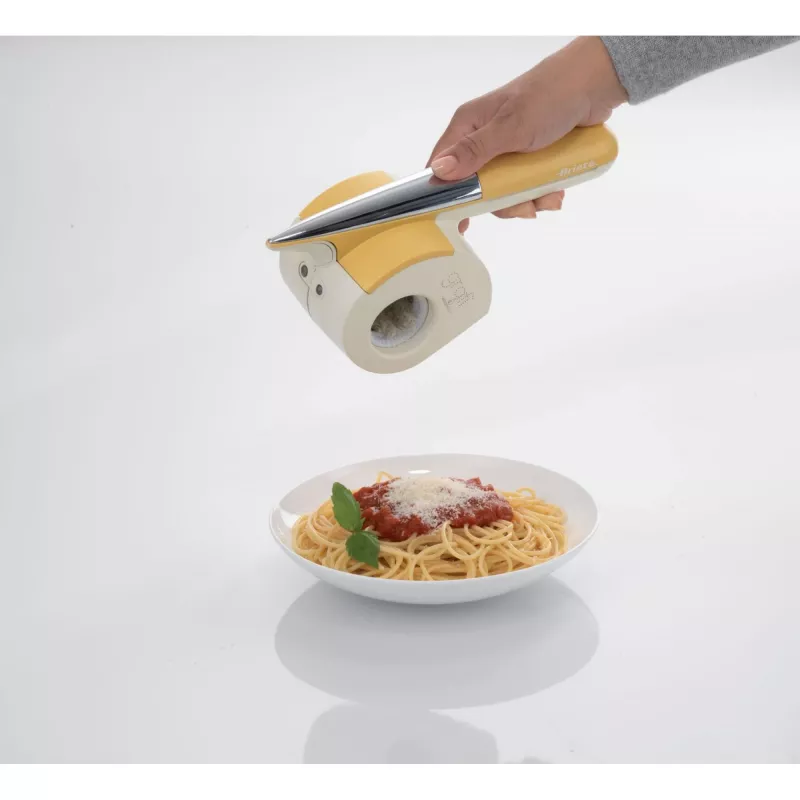 Ariete 457 Gratì Waterproof – Ralador elétrico à prova de água – Sem fios – Lavável sob água corrente – 2 rolos de aço inoxidável – branco e amarelo