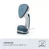 Ariete 6246 Duetto Ferro de engomar para roupa - Vaporizador vertical e ferro de engomar com base de cerâmica antiaderente - 1000 Watt - branco e azul