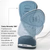 Ariete 6246 Duetto Ferro de engomar para roupa - Vaporizador vertical e ferro de engomar com base de cerâmica antiaderente - 1000 Watt - branco e azul