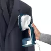 Ariete 6246 Duetto Ferro de engomar para roupa - Vaporizador vertical e ferro de engomar com base de cerâmica antiaderente - 1000 Watt - branco e azul
